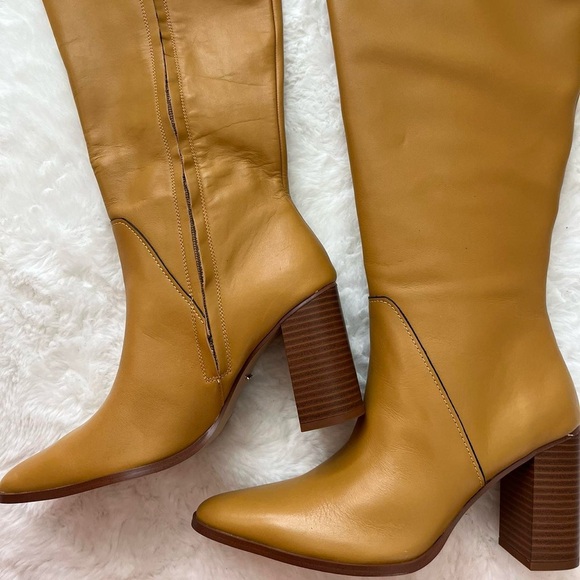Mango tan and brown tall boots - Picture 4 of 8